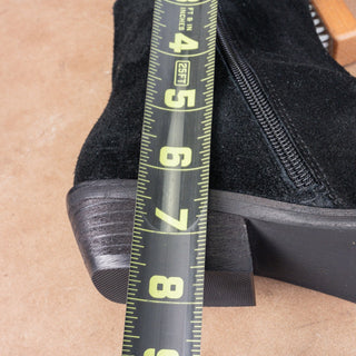 Antelope Women Black Suede Western Cowboy Ankle Pointy toe Boots sz 7US EUR38