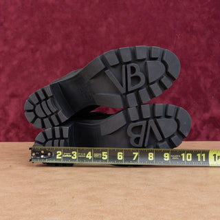 Veronica Beard Women Westport Water Resistant Black Suede Chunky Boots sz 9.5