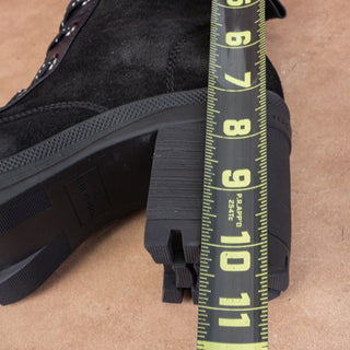 Veronica Beard Women Westport Water Resistant Black Suede Chunky Boots sz 9.5