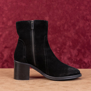 Aquatalia Women Janella Weatherproof Black Suede Office Dress Zip Boots sz 11