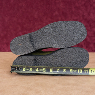 Staud Women Palomino Green Suede Narrow Fit Fabric Chelsea Boots 11US EUR42