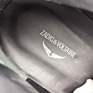Zadig & Voltaire Women Black Suede Zip Dressy Ankle Boots sz 9US EUR39