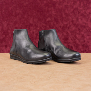 David Tate Women Caddy Wide Black Leather Office Dressy Comfy Boots Size 13W