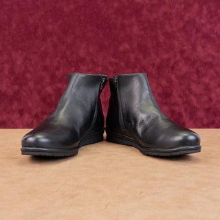 David Tate Women Caddy Wide Black Leather Office Dressy Comfy Boots Size 13W