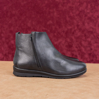 David Tate Women Caddy Wide Black Leather Office Dressy Comfy Boots Size 13W