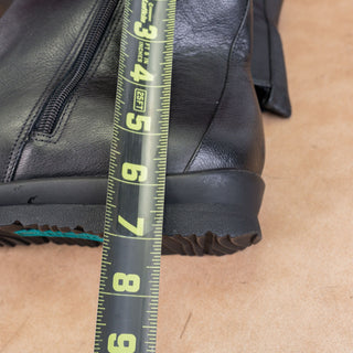 David Tate Women Caddy Wide Black Leather Office Dressy Comfy Boots Size 13W