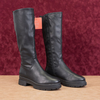 Naturalizer Soul Women Orchid Black Leather Waterproof Riding Knee Boots sz 8.5