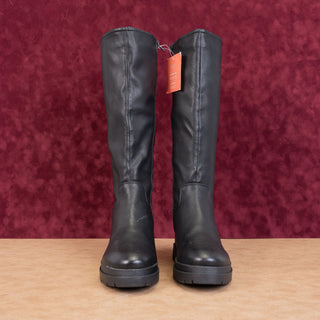 Naturalizer Soul Women Orchid Black Leather Waterproof Riding Knee Boots sz 8.5
