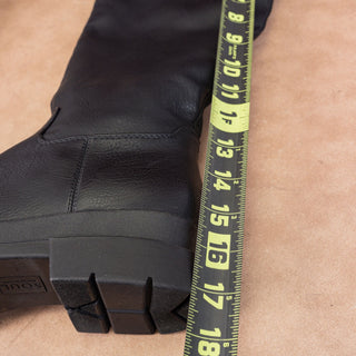 Naturalizer Soul Women Orchid Black Leather Waterproof Riding Knee Boots sz 8.5