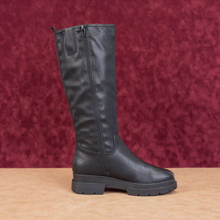 Naturalizer Soul Women Orchid Black Leather Waterproof Riding Knee Boots sz 8.5