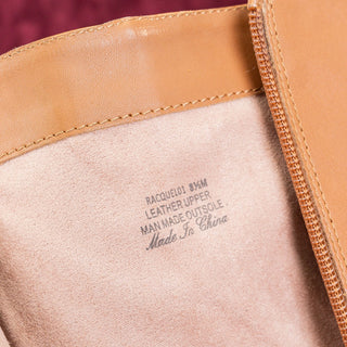 Joie Women Racquel Caramel Leather Zip Riding Fashion Knee Boots sz 8.5