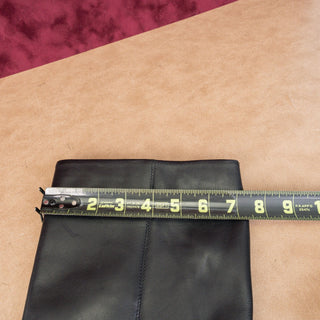 Dune London Women Saviour Black Leather Dress Heel Knee Boots sz 8US EUR39