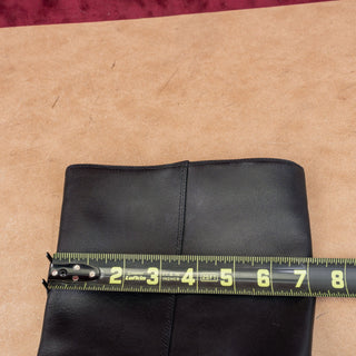 Nordstrom Women Turner Black Leather Western Zip fashion knee Boots sz 9