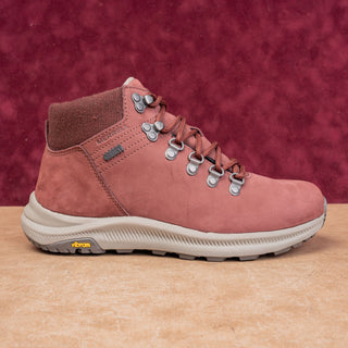 Merrell Women Ontario Mid Lace-up Vibram Mountain Walking Hiking Boots sz 7.5