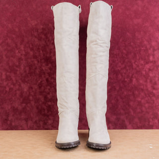 Ross&Snow Women Elena Artic Grey OTK Warm Shearling Lined Boots sz 10US EUR 41