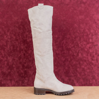 Ross&Snow Women Elena Artic Grey OTK Warm Shearling Lined Boots sz 10US EUR 41