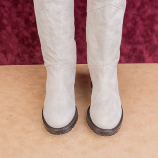 Ross&Snow Women Elena Artic Grey OTK Warm Shearling Lined Boots sz 10US EUR 41