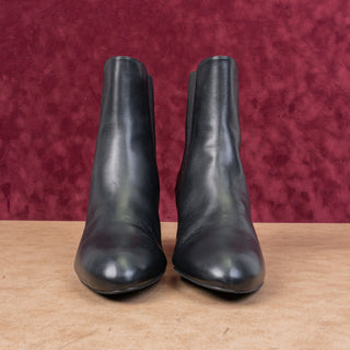 Stuart Weitzman Women Yuliana 60 Black Leather Slip-on Chelsea Dress Boots sz 12