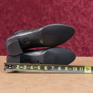 Stuart Weitzman Women Yuliana 60 Black Leather Slip-on Chelsea Dress Boots sz 12