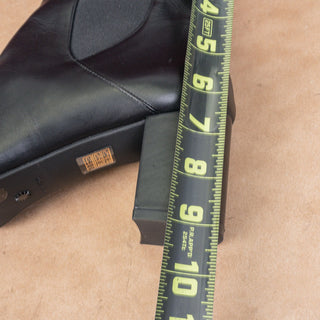 Stuart Weitzman Women Yuliana 60 Black Leather Slip-on Chelsea Dress Boots sz 12