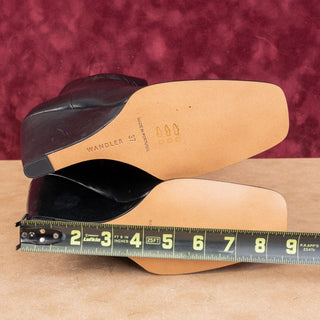 Wandler Women Gaia Black Leather Wedge Dressy Office Ankle Boots 7US EUR 37