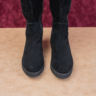 Donald Pliner Wmn Perwin Stretch Festival Platform Party Lug Knee Boots sz 6