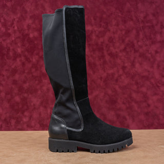 Donald Pliner Wmn Perwin Stretch Festival Platform Party Lug Knee Boots sz 6