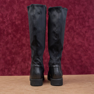 Donald Pliner Wmn Perwin Stretch Festival Platform Party Lug Knee Boots sz 6