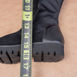Donald Pliner Wmn Perwin Stretch Festival Platform Party Lug Knee Boots sz 6