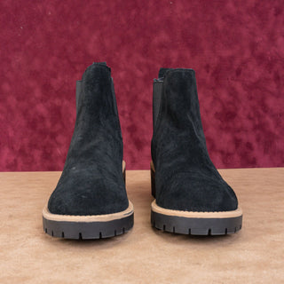 Blondo Women Mathilda Black Suede Waterproof Dress Chelsea Ankle Boots sz 9