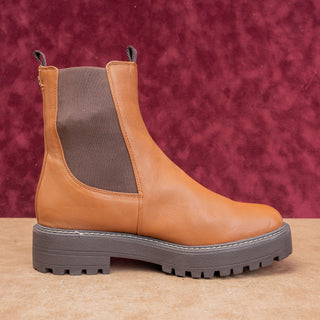 Sam Edelman Women Laguna Brown Leather Comfort Chelsea Ankle Boots sz 10