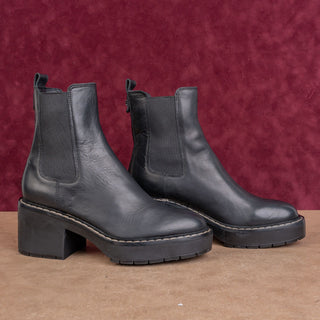 Sam Edelman Wmn Black Leather Comfort Chelsea Festival Ankle Boots sz 7.5