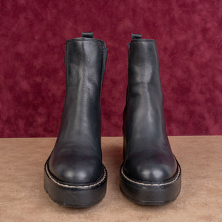 Sam Edelman Wmn Black Leather Comfort Chelsea Festival Ankle Boots sz 7.5