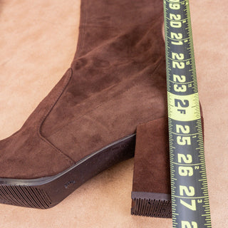 Stuart Weitzman Tieland Capuccino Back Lace Suede Boots size 9.5US EUR40