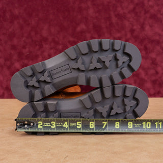 Franco Sarto Wmn Balin Wide Calf Brown Leather Riding Buckle Tall Boots sz 6