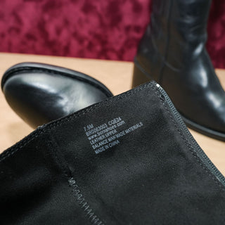 Born Women Harding Western Riding Black Leather Tall Boots sz 7.5