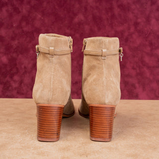 Kate Spade New York Women Madison Beige Suede Fashion Ankle Boots sz 11