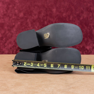 Jeffrey Campbell Women Reflect Square Toe Black Vegan Thigh High Boots sz 7