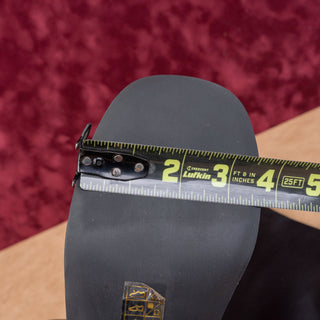 Jeffrey Campbell Women Reflect Square Toe Black Vegan Thigh High Boots sz 7