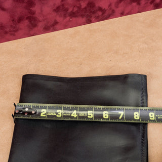 Jeffrey Campbell Women Reflect Square Toe Black Vegan Thigh High Boots sz 7