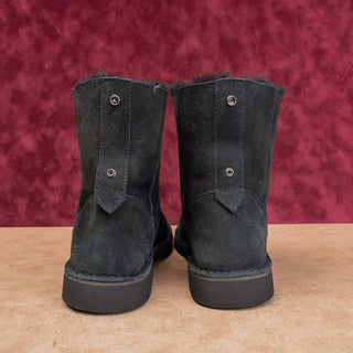 UGG Women Quincy Black Suede Chukka Fashion Lace-up Ankle Boots sz 10US EUR41