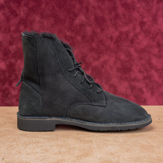 UGG Women Quincy Black Suede Chukka Fashion Lace-up Ankle Boots sz 10US EUR41