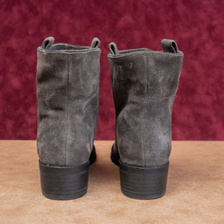 Splendid Women Distress Grey Suede Fleece lined Slip on Boots sz 7.5