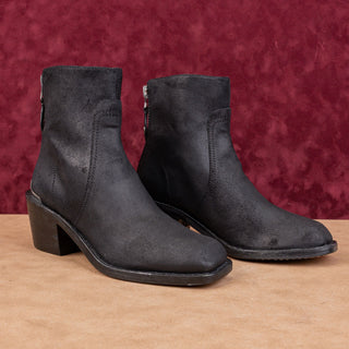 rag&bone Wmn Moto Biker Metal Det Black Leather Fashion Ankle Boots 9.5 EUR 39.5