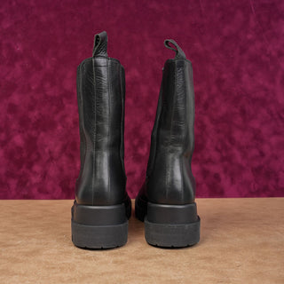 La Canadienne Wmn Braydon Black Leather Chelsea Waterproof Boots 8US EUR38.5