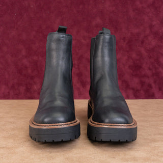Sam Edelman Women Laguna Black Leather Comfort Chelsea Ankle Boots sz 7.5