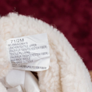 Andre Assous Wmn Milana White Leather Square Toe Fashion Lug Ankle Boots sz 7.5