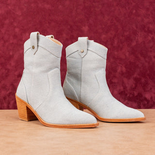 7 For All Mankind Women Denim Blue Western Cowboy Ankle Boots 5US EUR 36