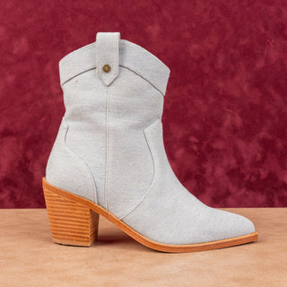 7 For All Mankind Women Denim Blue Western Cowboy Ankle Boots 5US EUR 36