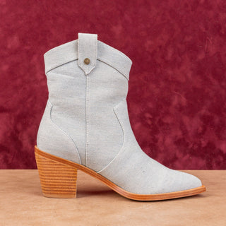 7 For All Mankind Women Denim Blue Western Cowboy Ankle Boots 5US EUR 36